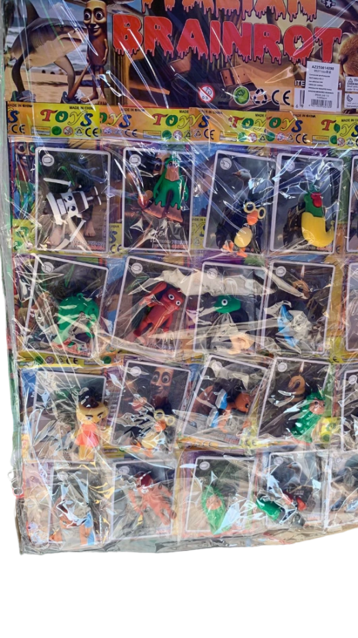 ¡Colección enloquecida! Llévate el cartón completo con 20 figuras Brainrot surtidas a ...
