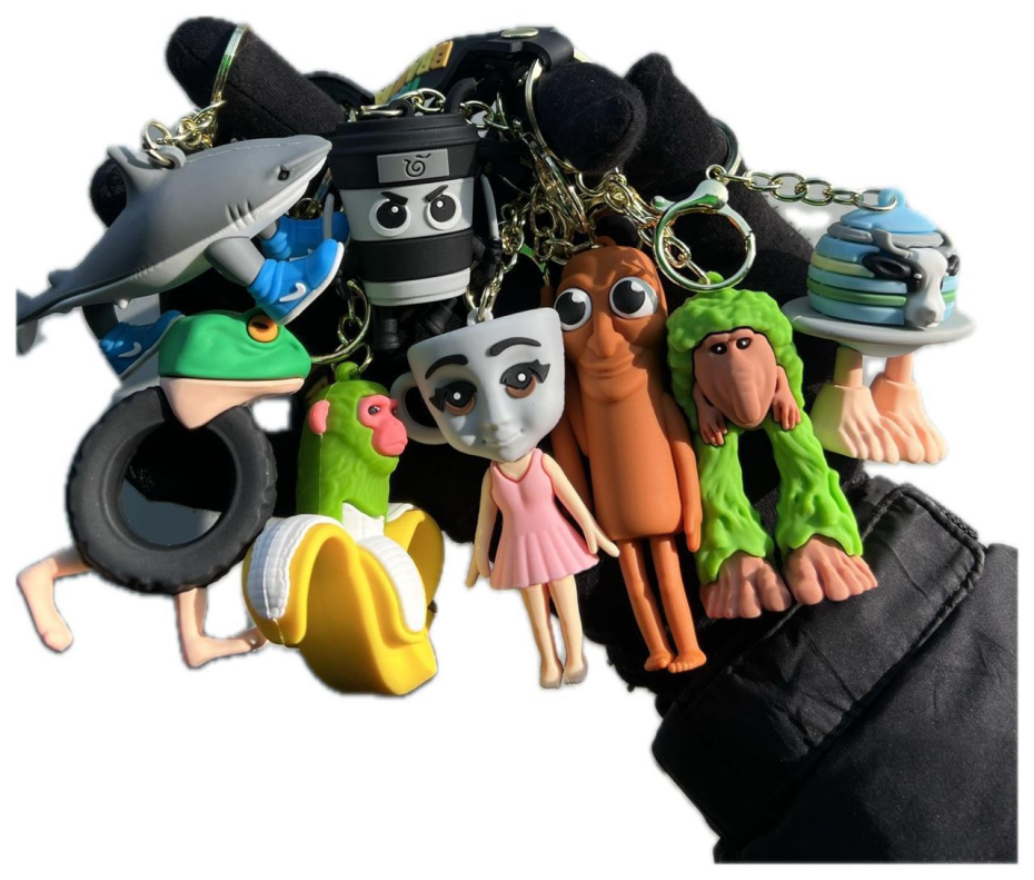 Un llavero lleno de color, caos y humor del universo Brainrot. ¡Elige tu personaje favori...